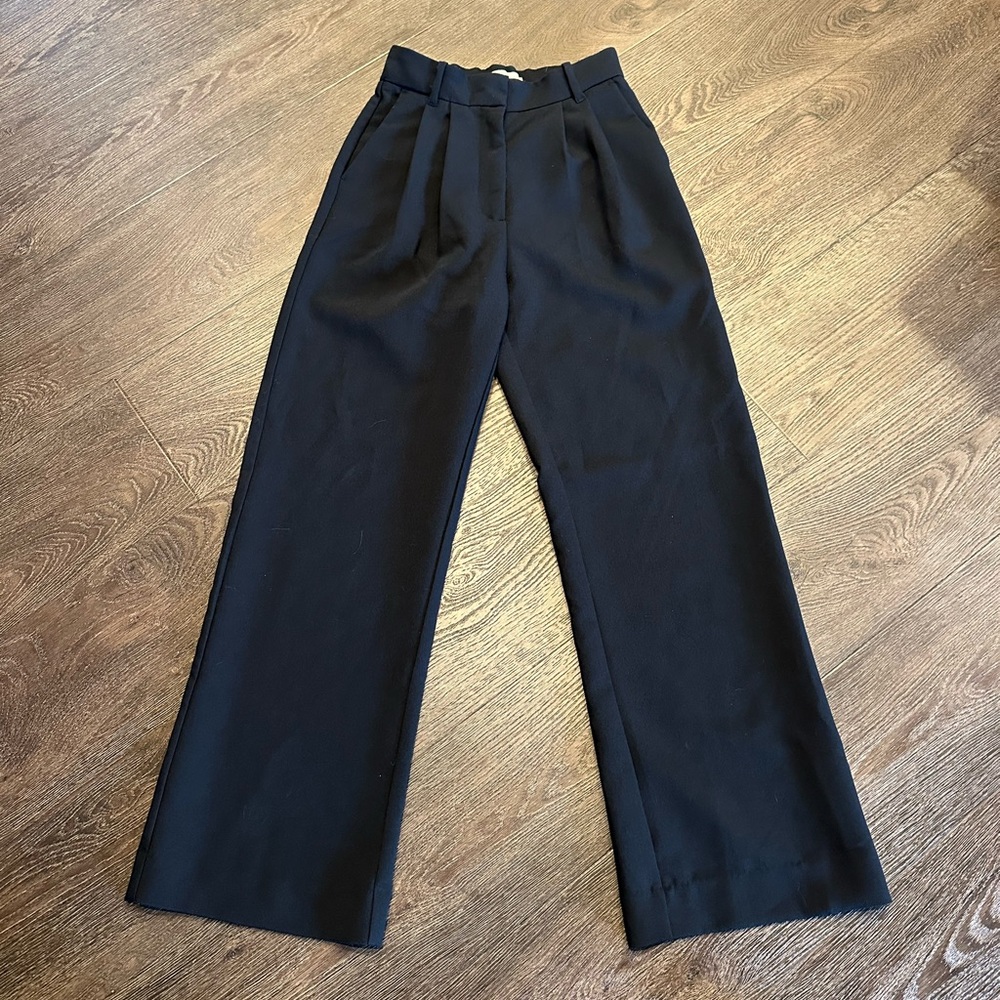 Abercrombie & Fitch Womens Size 00/24 Short Black Trousers Pants